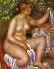 Pierre Auguste Renoir Canvas Paintings - After The Bath